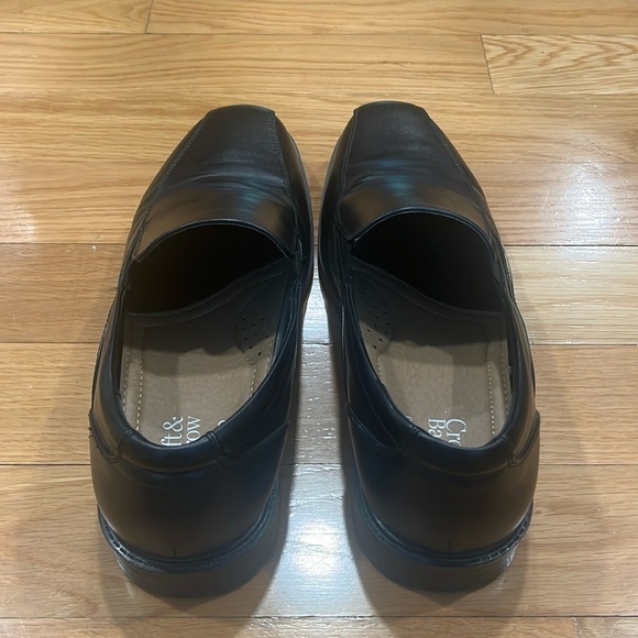 Croft& Barrow men’s ortholite eco black slip on dress shoes size 10.5 wide .